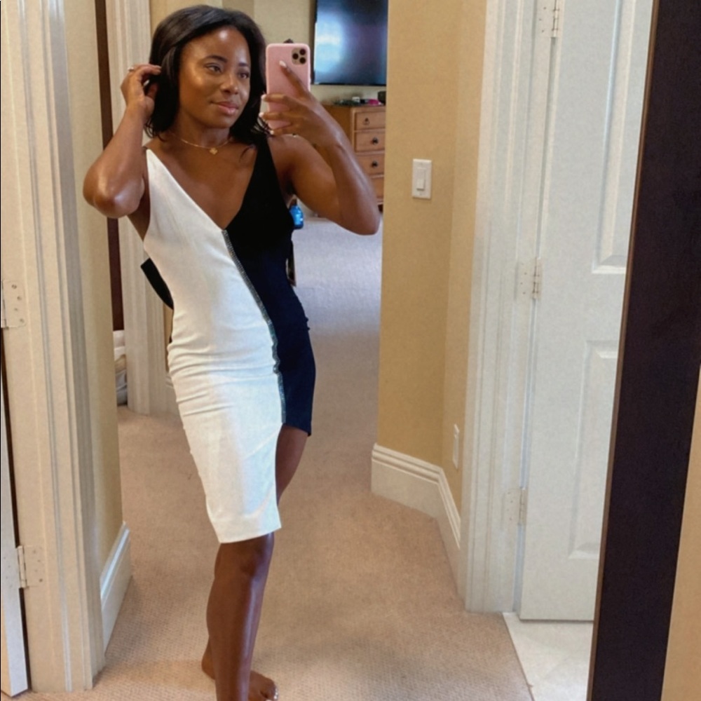 Black / White cocktail dress
